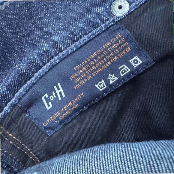 CITIZENS OF HUMANITY COH Dani Cropped Straight Leg Cuffed Denim Jeans Pants 28 - Picture 6 of 9